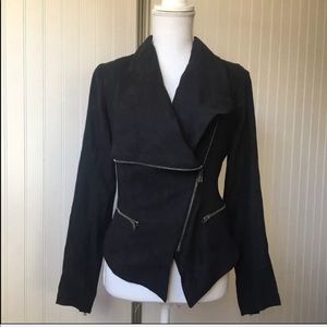Women’s Rampage Faux Suede Zipper Mod Jacket